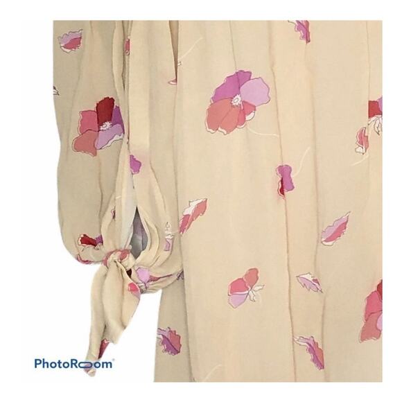 Jill Stuart Off-the-Shoulder Yellow Floral Mini Dress NWT Size 0 XS | Vacation - Picture 4 of 9